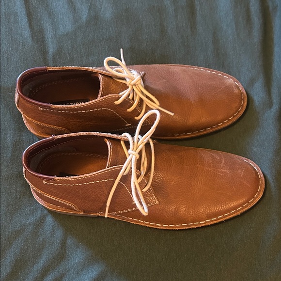 Reaction Kenneth Cole Brown Leather Shoes- Men’s 9 1/2 - Picture 1 of 7